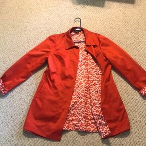 Reversible Orange Women’s M Dennis Basso Jacket